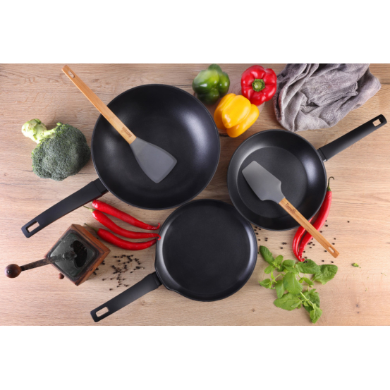 Patelnia WOK Massimo Berretti 28cm non-stic BR-9133