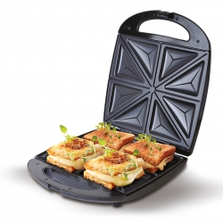 Opiekacz na 4 kanapki tosty sandwich duży XXL 1100W CR 3023 CAMRY
