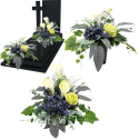 Stroik kompozycja wiązanka do wazonu na grób cmentarz