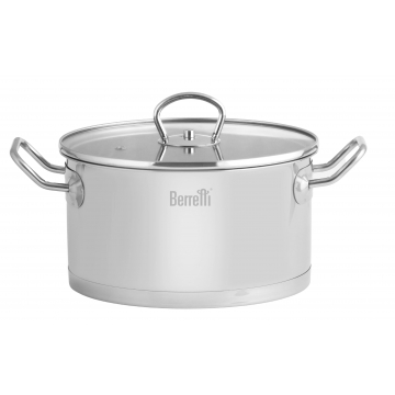 Garnek nierdzewny z pokrywką 24cm 5,6L BR-0949 Gemini BERRETTI