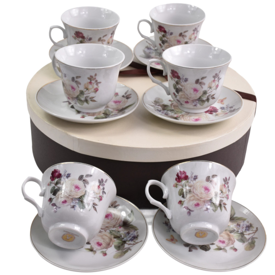 Filiżanka spodek porcelana 270ml 6+6