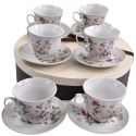 Filiżanka spodek porcelana 270ml 6+6