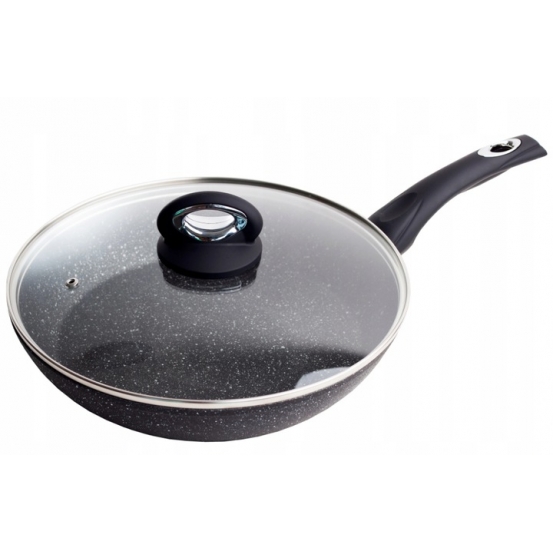 Patelnia z powłoką non-stick Pfluon 28cm pokrywa w zestawie BR-6002 Tivano BERRETTI