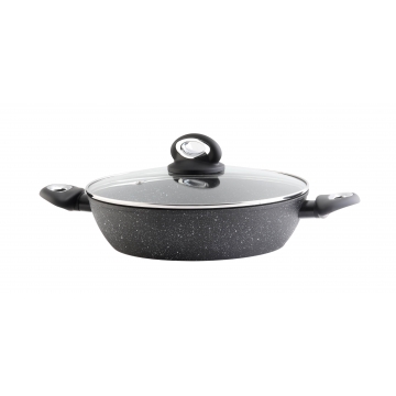 Garnek niski Tivano z pokrywą 28cm BR-6675 BERRETTI