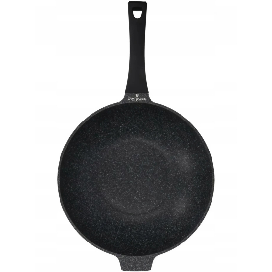 Patelnia tradycyjna Zwieger black stone 32 cm granitowa