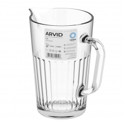 Dzbanek szklany ARVID do wody i soków z uchwytem 1,0L TREND GLASS