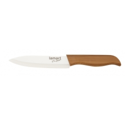 Nóż szefa kuchni Lamart Bamboo ostrze ceramiczne 16cm LT2054
