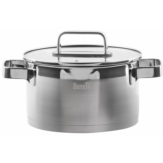 Garnek z pokrywą Berretti Mistral 20cm/3,5L stal nierdzewna 18/10 BR-7320