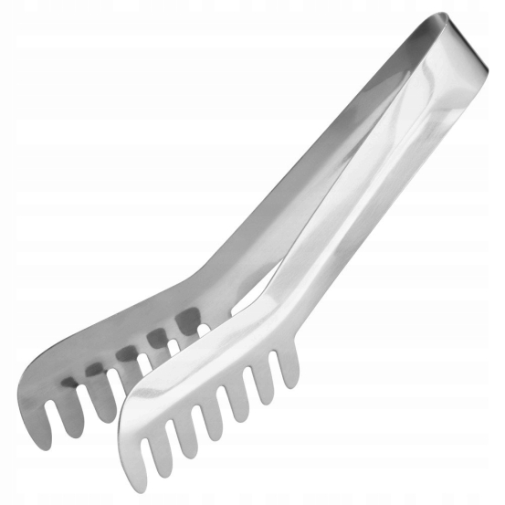 Szczypce makaronu spaghetti inox stal nierdzewna Fackelmann