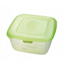 Pojemnik na żywnoś 0,95L KOKO POLAR plastikowy kwadratowy zielony