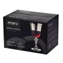 Kieliszki do czerwonego wina komplet 6 sztuk 220ml Krista Deco KROSNO