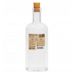 Trend Glass Eco Storage butelka szklana z korkiem 700 ml