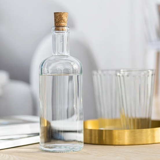 Trend Glass Eco Storage butelka szklana z korkiem 700 ml