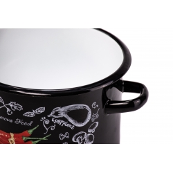 Garnek emaliowany Chili 18cm/3L EMALIA RYBNIK