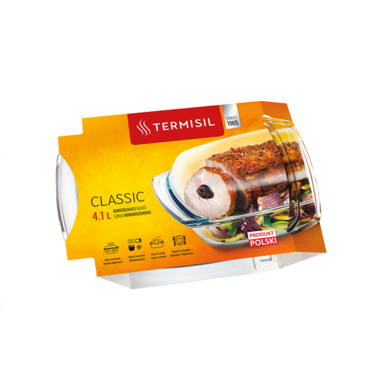 Termisil Classic naczynie żaroodporne z pokrywą 4,1L 34x21,5cm