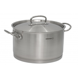Garnek ze stali nierdzewnej z pokrywą Pro Line 28cm 10,2L KORKMAZ