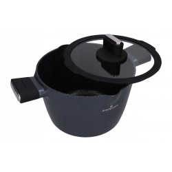 Garnek aluminiowy z pokrywą wysoki 22cm/4,5L powłoka Greblon C3 Vesna ZWIEGER